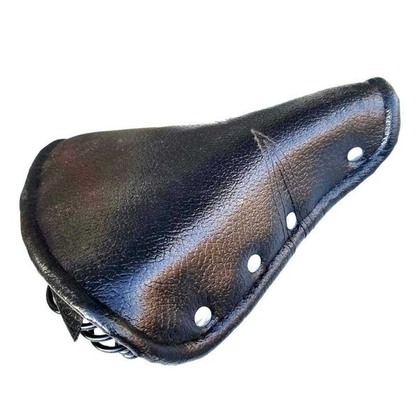 vintage faux leather bicycle saddle rivet sprung spring bike cycling seat cushion black for road mtb saddles
vintage faux leather bicycle saddle rivet sprung spring bike cycling seat cushion black for road mtb saddles