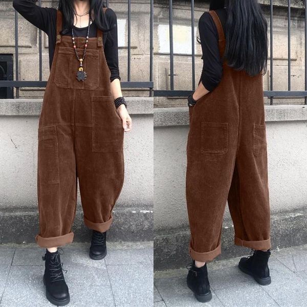 plus size women's corduroy pants 2021 zanzea vintage autumn jumpsuits casual suspender wide leg playsuits rompers 5xl &, Black;white
plus size women's corduroy pants 2021 zanzea vintage autumn jumpsuits casual suspender wide leg playsuits rompers 5xl &, Black;white