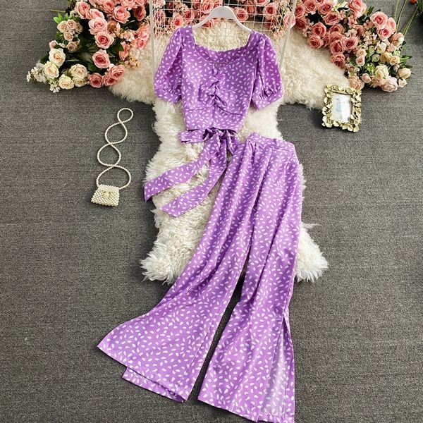summer v neck bow knot halter short print two-piece suit elegant split wide-leg pants women sets long women's sets trend 210420, White
summer v neck bow knot halter short print two-piece suit elegant split wide-leg pants women sets long women's sets trend 210420, White