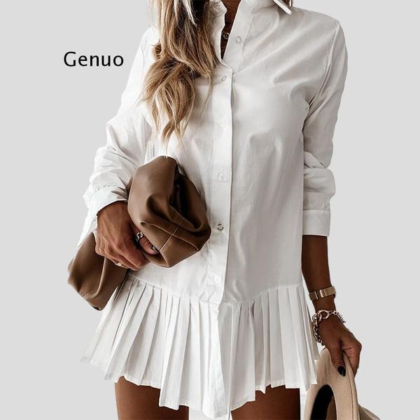 autumn long sleeve white pleated shirt dress women casual turn down collar mini button lady a line office vestidos dresses, Black;gray
autumn long sleeve white pleated shirt dress women casual turn down collar mini button lady a line office vestidos dresses, Black;gray