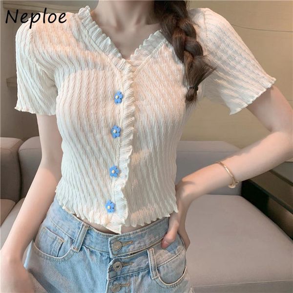 women's t-shirt neploe v neck single breast short sleeve t shirt women multicolor slim fit tees summer 2021 all match ladies simple, White
women's t-shirt neploe v neck single breast short sleeve t shirt women multicolor slim fit tees summer 2021 all match ladies simple, White