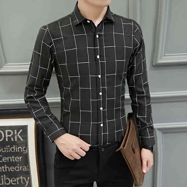 men's dress shirts men business plaid shirt long sleeve oxford chemise homme slim casual spring black white office male 0ibm, White;black
men's dress shirts men business plaid shirt long sleeve oxford chemise homme slim casual spring black white office male 0ibm, White;black