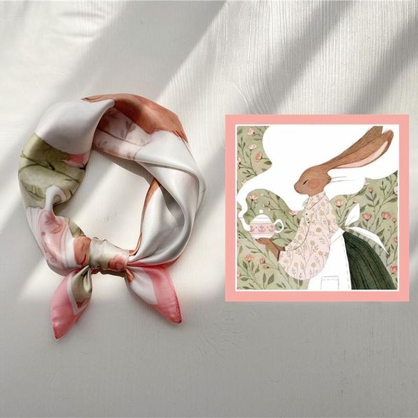 scarves oil painting small square scarf women printing spring and autumn silk summer thin decoration cute tie hair band matching, Blue;gray
scarves oil painting small square scarf women printing spring and autumn silk summer thin decoration cute tie hair band matching, Blue;gray