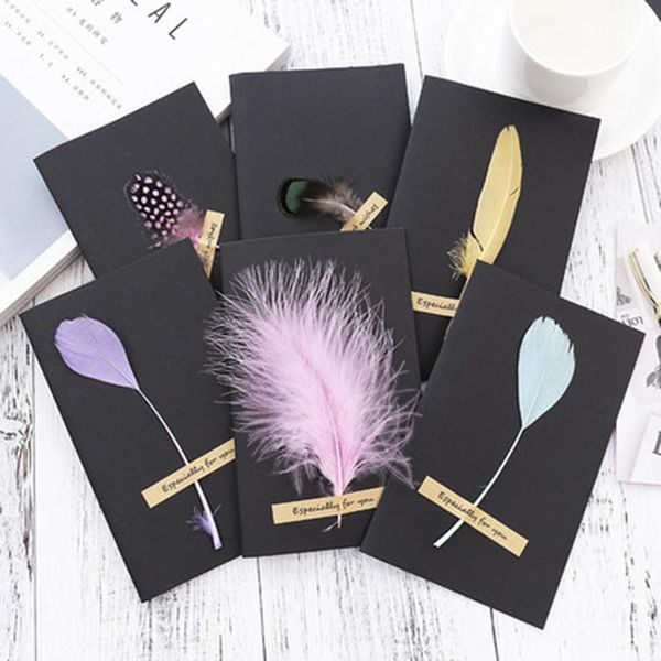 1set creative gift cards with feather diy valentine's day thanksgiving year card including paper sticker party greeting
1set creative gift cards with feather diy valentine's day thanksgiving year card including paper sticker party greeting
