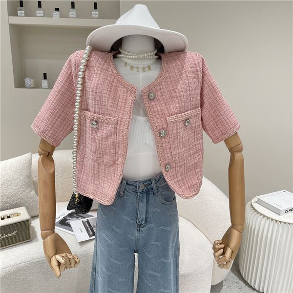 jackets female spring summer niche design fashion single temper breasted short jacket purple cardigan, Black;brown
jackets female spring summer niche design fashion single temper breasted short jacket purple cardigan, Black;brown