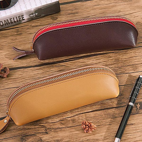 pencil bags genuine leather retro case handmade cowhide zipper bag portable vintage penc office school stationery
pencil bags genuine leather retro case handmade cowhide zipper bag portable vintage penc office school stationery
