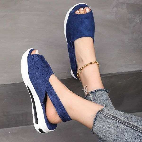 sandals summer casual women 2021 thick-soled comfortable fish mouth beach women's fashion wild simple shoes, Black
sandals summer casual women 2021 thick-soled comfortable fish mouth beach women's fashion wild simple shoes, Black