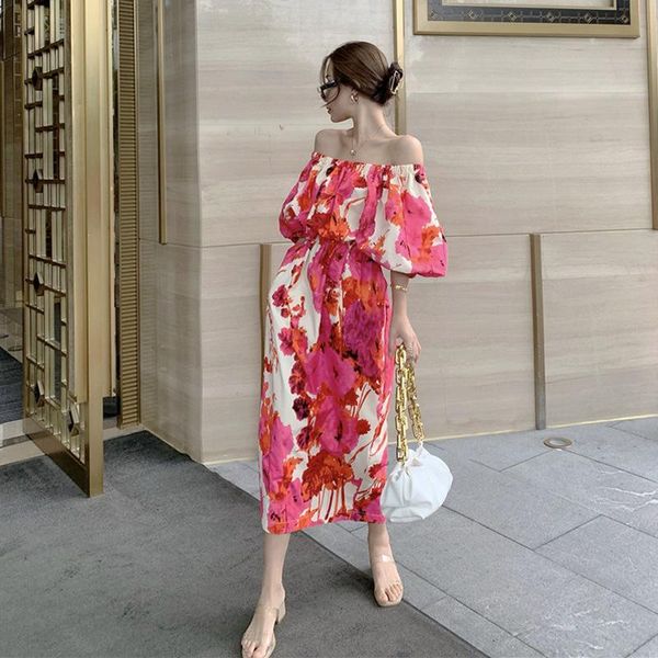 casual dresses slash neck off shoulder print maxi for women 2021 long a-line summer dress fashion beach party vestidos, Black;gray
casual dresses slash neck off shoulder print maxi for women 2021 long a-line summer dress fashion beach party vestidos, Black;gray