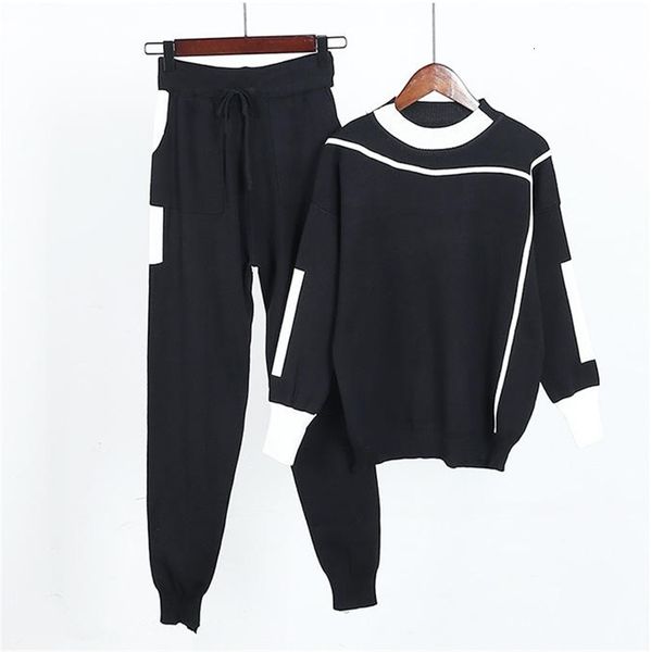 women's two piece pants coat set and casual pants, fashion, women's clothes in sweaters leid, White
women's two piece pants coat set and casual pants, fashion, women's clothes in sweaters leid, White