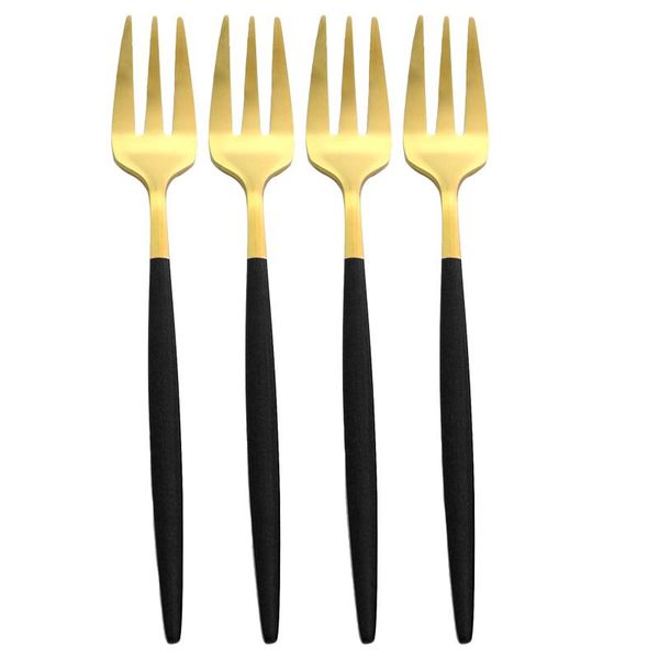 flatware sets 4pcs black gold cutlery fork set snack forks dinnerwaremat stainless steel dinnerware dessert fruit
flatware sets 4pcs black gold cutlery fork set snack forks dinnerwaremat stainless steel dinnerware dessert fruit