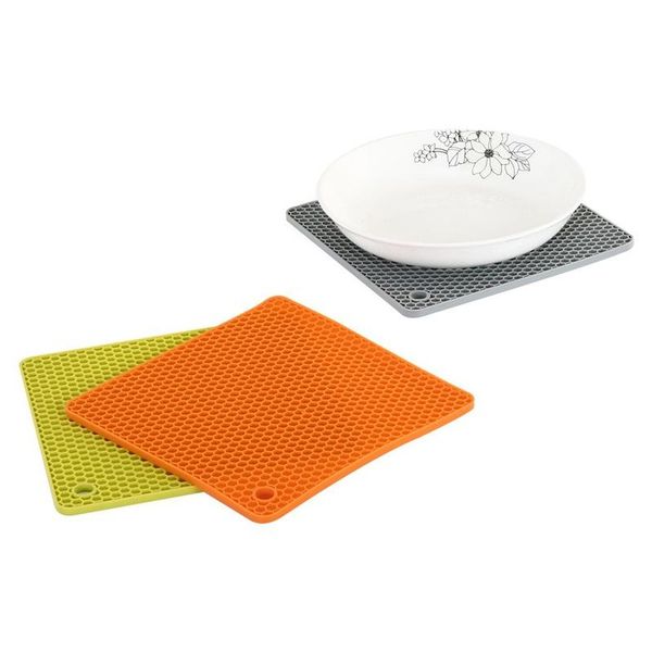 mats & pads square honeycomb -grade silicone placemats heat insulation pad iron casserole high-temperature thickening microwave oven mat
mats & pads square honeycomb -grade silicone placemats heat insulation pad iron casserole high-temperature thickening microwave oven mat
