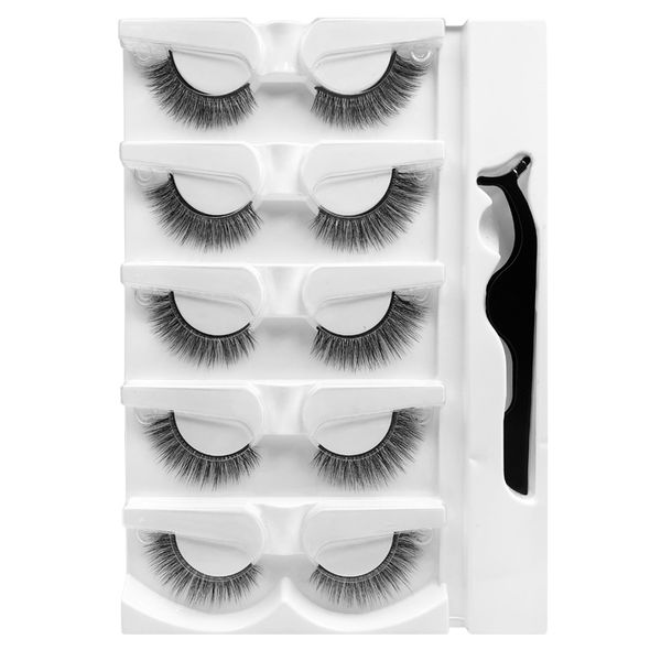 5 pairs reusable self-adhesive false eyelashes with tweezer natural waterproof adhesive tape eye lashes to wear no glue needed dhl
5 pairs reusable self-adhesive false eyelashes with tweezer natural waterproof adhesive tape eye lashes to wear no glue needed dhl