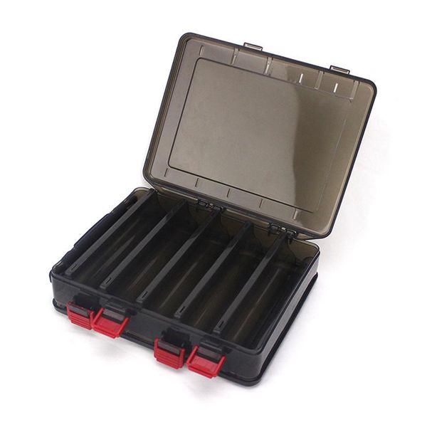 selling double side 10 compartments fishing lure box with air hole for minnow shrimp bait accessories