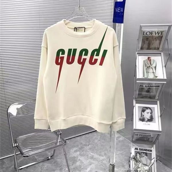 brand hoodie autumn fashion brand men's spring and autumn lightning printing loose long sleeve round neck couple's sweat, Black
brand hoodie autumn fashion brand men's spring and autumn lightning printing loose long sleeve round neck couple's sweat, Black