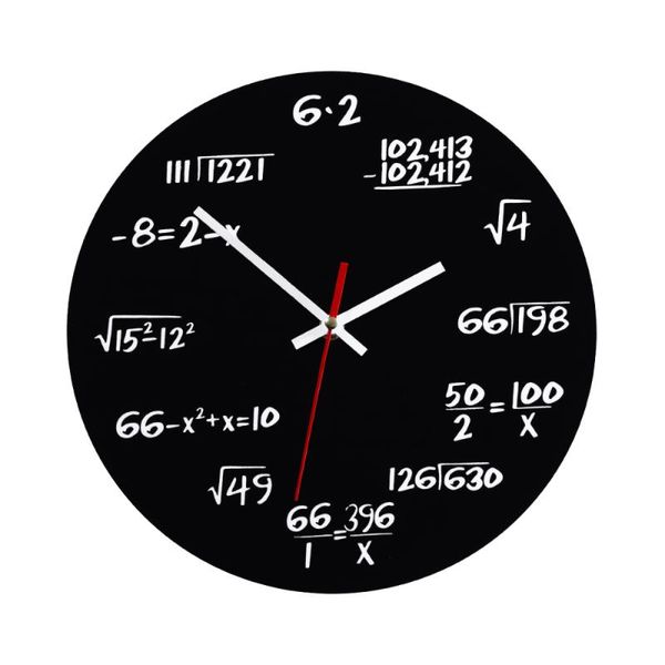 creative mathematics blackboard clock wall teacher gift for classroom home office (black) clocks
creative mathematics blackboard clock wall teacher gift for classroom home office (black) clocks