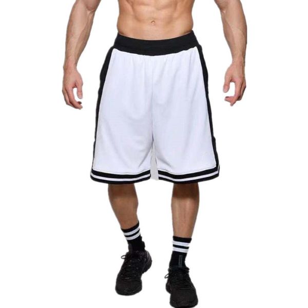 men's shorts 2021 latest lace-up fitness five-point straight fashion basketball running, White;black
men's shorts 2021 latest lace-up fitness five-point straight fashion basketball running, White;black