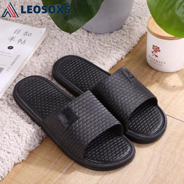 various men indoor slippers floor flat shoes flip flops female non-slip couple soled sandals bathroom s1, Black
various men indoor slippers floor flat shoes flip flops female non-slip couple soled sandals bathroom s1, Black
