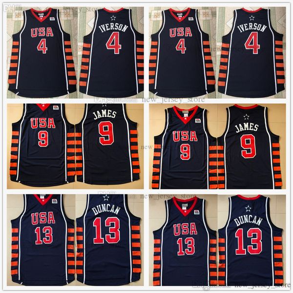 2004 team basketball jerseys allen 4 iverson 9 james 13 duncan jersey custom xs-6xl man youth kids boys, Black;red
2004 team basketball jerseys allen 4 iverson 9 james 13 duncan jersey custom xs-6xl man youth kids boys, Black;red