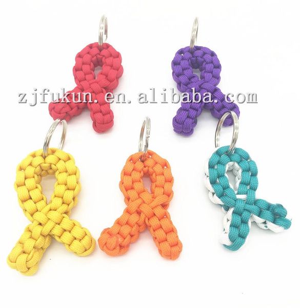 keychains parachute emergency breast cancer awareness ribbon key ring outdoor survival kit cord paracord handmade keychain, Silver
keychains parachute emergency breast cancer awareness ribbon key ring outdoor survival kit cord paracord handmade keychain, Silver
