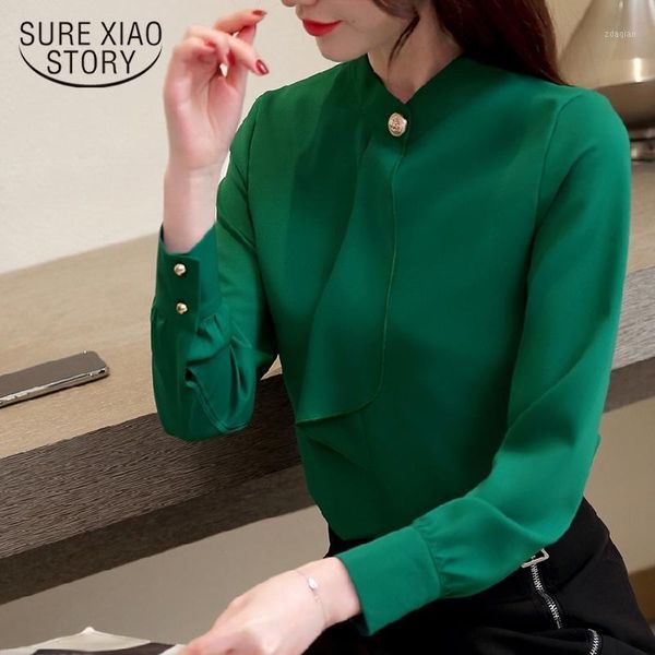 women's blouses & shirts blusas mujer de moda womens and office lady button full stand solid chiffon blouse clothing 1752 50, White
women's blouses & shirts blusas mujer de moda womens and office lady button full stand solid chiffon blouse clothing 1752 50, White