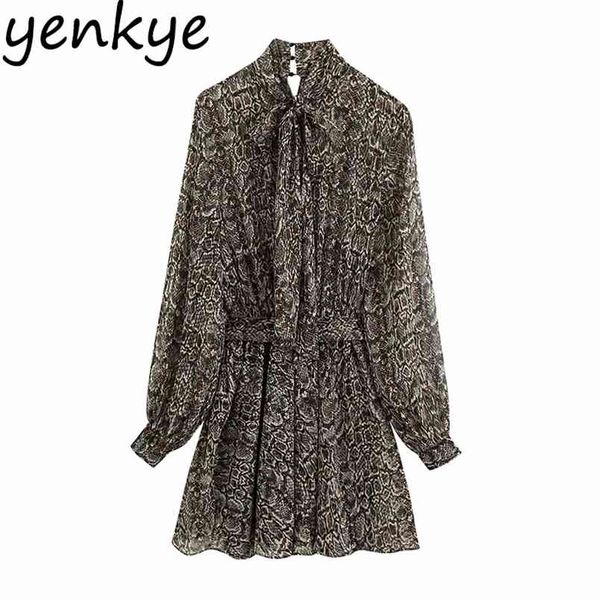 vintage animal print dress women bow tie long sleeve with belt a-line mini chiffon high neckdress summer plus size vestido 210514, Black;gray
vintage animal print dress women bow tie long sleeve with belt a-line mini chiffon high neckdress summer plus size vestido 210514, Black;gray