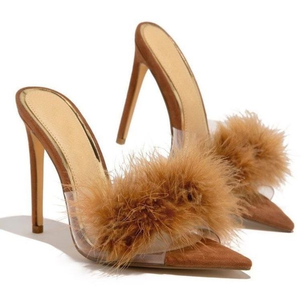sandals feather party shoes slides violet suede leather summer high heels pointed open toe slippers women mules yafi, Black
sandals feather party shoes slides violet suede leather summer high heels pointed open toe slippers women mules yafi, Black