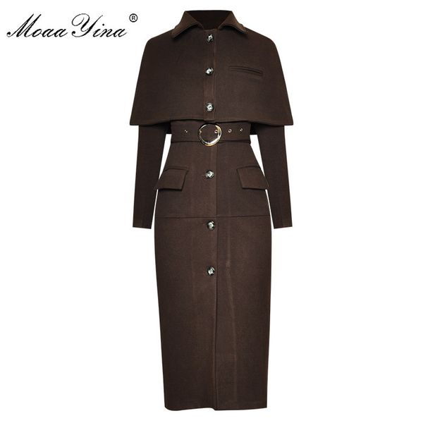 fashion dress spring women dress cloak long sleeve single-breasted lace-up package hip keep warm vintage dresses 210524, Black;gray
fashion dress spring women dress cloak long sleeve single-breasted lace-up package hip keep warm vintage dresses 210524, Black;gray