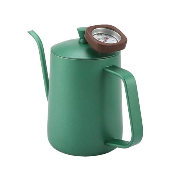 coffee pots 600ml stainless steel kettle gooseneck spout teapot with thermometer (green)
coffee pots 600ml stainless steel kettle gooseneck spout teapot with thermometer (green)