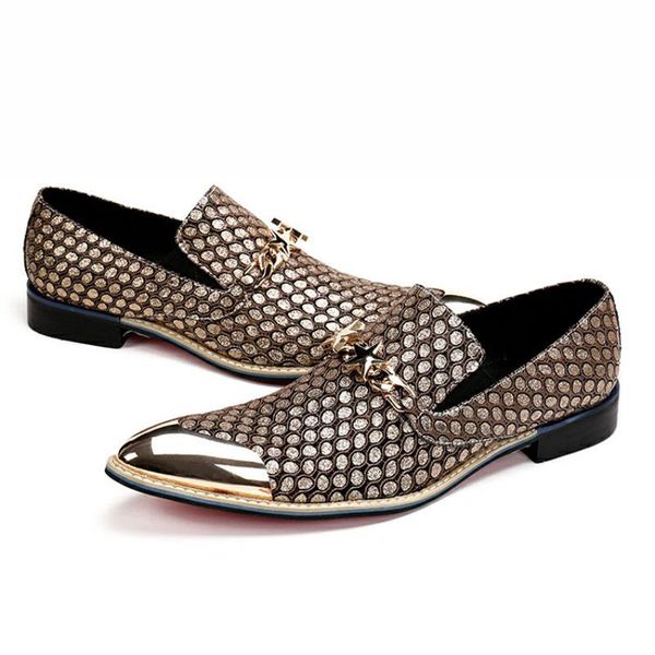 british men glitter gold metal toe fish pattern leather shoes star chains wedding dress male, Black
british men glitter gold metal toe fish pattern leather shoes star chains wedding dress male, Black