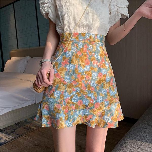 skirts skirt women's 2021 versatile summer korean fresh floral high waist short shows thin a-line fishtail, Black
skirts skirt women's 2021 versatile summer korean fresh floral high waist short shows thin a-line fishtail, Black