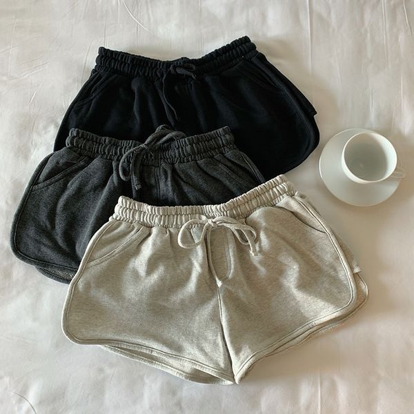 women's shorts 2020 new summer korean students' elastic waist split to show thin leisure sports wide leg pants for women, White;black
women's shorts 2020 new summer korean students' elastic waist split to show thin leisure sports wide leg pants for women, White;black
