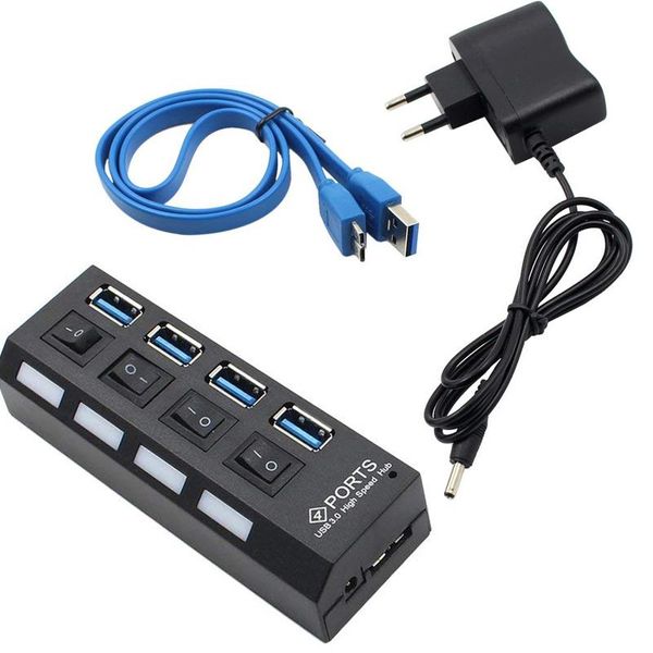 hubs 4 port usb hub 3.0 high speed with eu/us/au/uk power adapter multi splitter on/off switch for lapcomputer
hubs 4 port usb hub 3.0 high speed with eu/us/au/uk power adapter multi splitter on/off switch for lapcomputer