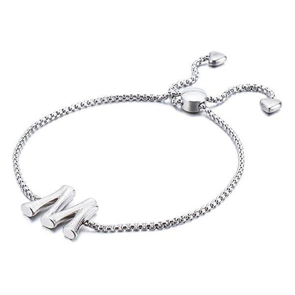charm bracelets adjustable fashion irregular stainless steel bracelet 26 letters birthday gift christmas, Golden;silver
charm bracelets adjustable fashion irregular stainless steel bracelet 26 letters birthday gift christmas, Golden;silver