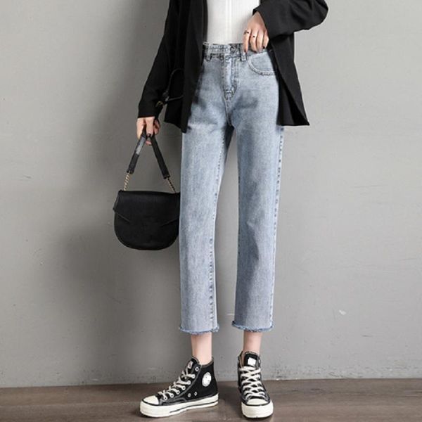 women's jeans high waist wide leg lady pants sport clothes plus size blue spring autumn women loose slim fashion casual straight
women's jeans high waist wide leg lady pants sport clothes plus size blue spring autumn women loose slim fashion casual straight