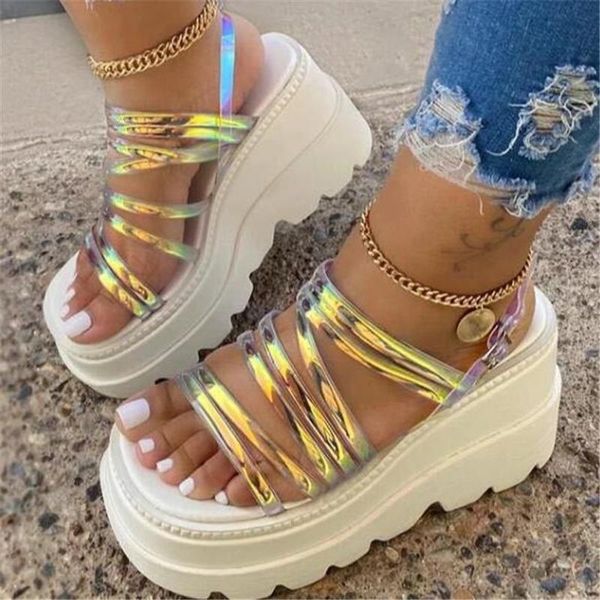 summer women sandals fashion thick base wedge sandal big size high heels chunky platform shoes woman transparent 43, Black
summer women sandals fashion thick base wedge sandal big size high heels chunky platform shoes woman transparent 43, Black