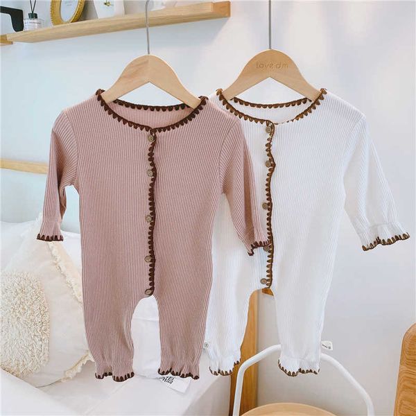 spring baby solid color long sleeve knit jumpsuit infant boys girls cotton soft elastic clothing 210615, Blue
spring baby solid color long sleeve knit jumpsuit infant boys girls cotton soft elastic clothing 210615, Blue