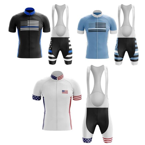 racing sets classic retro usa men's summer pro team short sleeve cycling jersey set breathable road bike wear clothing quick dry, Black;blue
racing sets classic retro usa men's summer pro team short sleeve cycling jersey set breathable road bike wear clothing quick dry, Black;blue