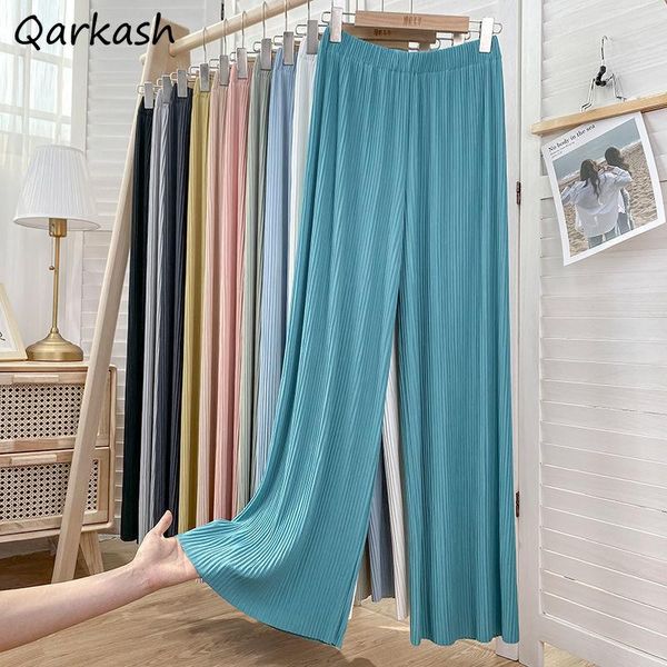 women's pants & capris women ankle-length summer breathable pleated loose elastic waist simple candy colors leisure lazy thin oversized, Black;white
women's pants & capris women ankle-length summer breathable pleated loose elastic waist simple candy colors leisure lazy thin oversized, Black;white
