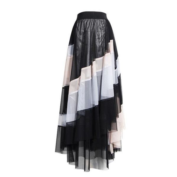skirts deat 2021 summer fashion women clothes high waist asymmetrical mesh mutli-layer contrast colors halfbody skirt wl68601l, Black
skirts deat 2021 summer fashion women clothes high waist asymmetrical mesh mutli-layer contrast colors halfbody skirt wl68601l, Black