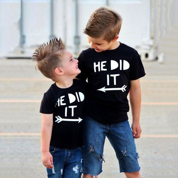 he did it funny kids toddler boys siblings brothers family matching t shirt friends fashion boy outfit, Blue
he did it funny kids toddler boys siblings brothers family matching t shirt friends fashion boy outfit, Blue