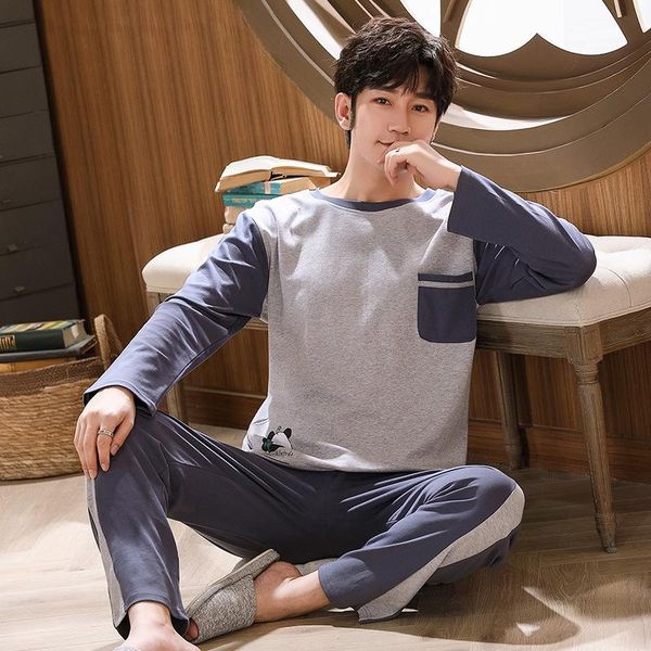 men's sleepwear plus size 100kg pajamas homewear sets soft cotton long sleeve casual home clothes autumn winter 2 piece, Black;brown
men's sleepwear plus size 100kg pajamas homewear sets soft cotton long sleeve casual home clothes autumn winter 2 piece, Black;brown
