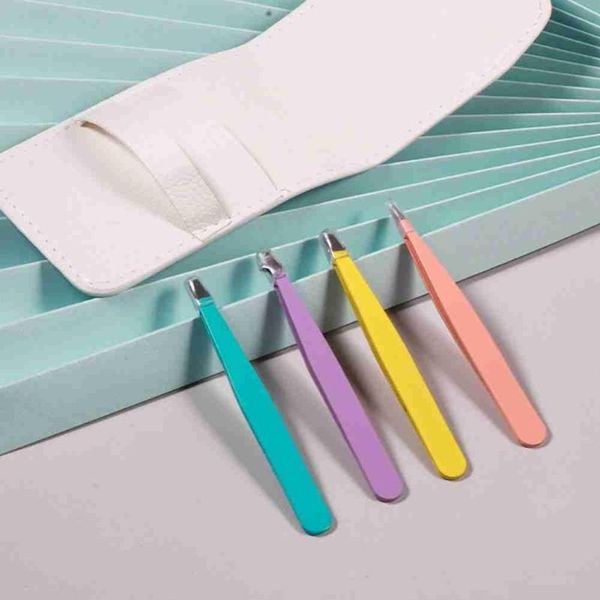 eyebrow tools & stencils 4pcs professional stainless steel slant tip hair removal clip portable tweezer makeup harmless clips
eyebrow tools & stencils 4pcs professional stainless steel slant tip hair removal clip portable tweezer makeup harmless clips