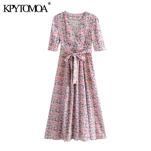 women chic fashion floral print belt midi dress vintage v neck with lining side zipper slit female dresses 210416, Black;gray
women chic fashion floral print belt midi dress vintage v neck with lining side zipper slit female dresses 210416, Black;gray