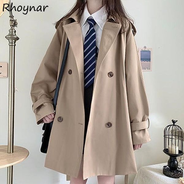 women's trench coats women double breasted solid baggy preppy style sweet girls leisure stylish simple ulzzang chic vintage streetwear, Tan;black
women's trench coats women double breasted solid baggy preppy style sweet girls leisure stylish simple ulzzang chic vintage streetwear, Tan;black