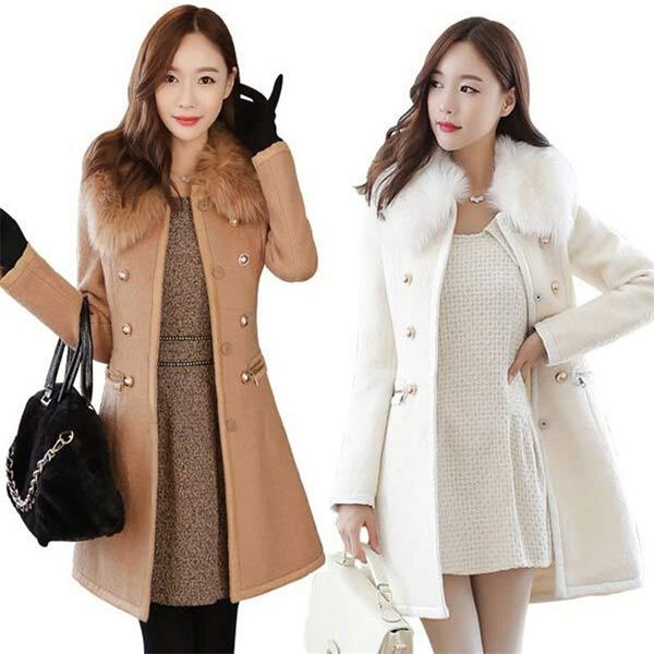 autumn winter women woolen jacket style fashion fur collar mid-long blends coat thicken double-faced plush 211020, Black
autumn winter women woolen jacket style fashion fur collar mid-long blends coat thicken double-faced plush 211020, Black