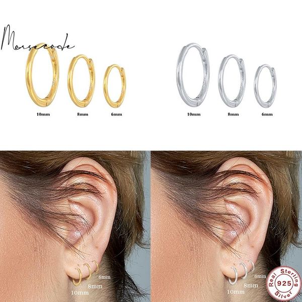 hoop & huggie morsecode 6/8/10mm 100% 925 sterling silver small earrings for woman circle round ear bone puncture fine jewellery, Golden;silver
hoop & huggie morsecode 6/8/10mm 100% 925 sterling silver small earrings for woman circle round ear bone puncture fine jewellery, Golden;silver