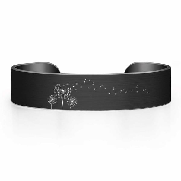 dandelion stainless steel brushed cuff 15mm width bangle 4 colors bracelet jewelry gifts adjustable size for man and women q0717, Black
dandelion stainless steel brushed cuff 15mm width bangle 4 colors bracelet jewelry gifts adjustable size for man and women q0717, Black