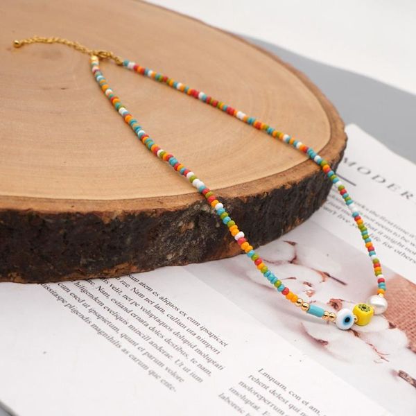 chains boho style women evil eyes necklaces candy colorful miyuki bead clavicle chain natural pearl necklace female jewelry, Silver
chains boho style women evil eyes necklaces candy colorful miyuki bead clavicle chain natural pearl necklace female jewelry, Silver