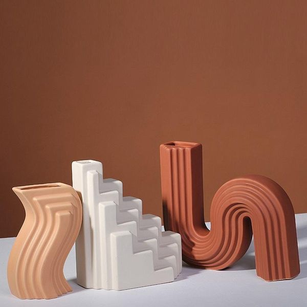 vases modern ceramic vase geometric lines flower arrangement container nordic holder ornaments home decor
vases modern ceramic vase geometric lines flower arrangement container nordic holder ornaments home decor