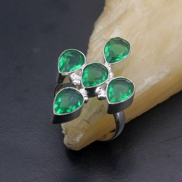 cluster rings teardrop natural shiny greenz magic 925 sterling silver fashion jewelry charms band ring size 8.5 h276, Golden;silver
cluster rings teardrop natural shiny greenz magic 925 sterling silver fashion jewelry charms band ring size 8.5 h276, Golden;silver